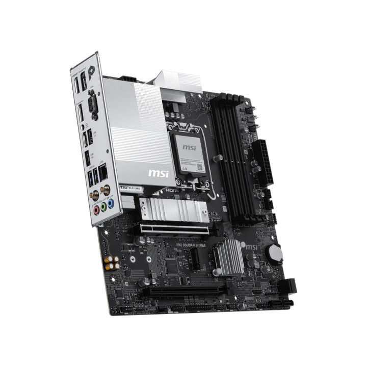 Дънна платка MSI PRO B860M-P WIFI6E, LGA 1851, Intel B860, 4x DDR5, mATX - 911-7F01-004 - 3