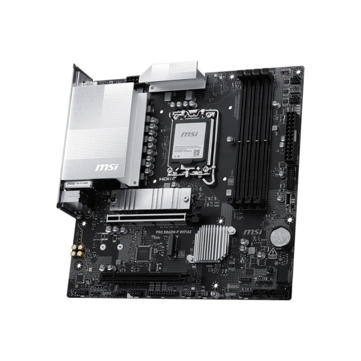 Дънна платка MSI PRO B860M-P WIFI6E, LGA 1851, Intel B860, 4x DDR5, mATX - 911-7F01-004 - 4