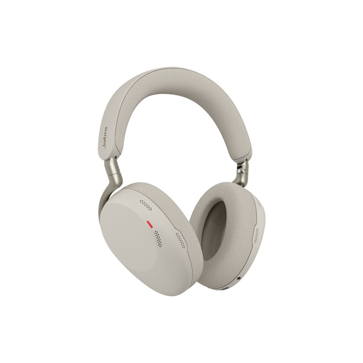 Безжични слушалки Jabra Evolve3 85 UC Link390c, Bluetooth 5.3, ANC, 6 микрофона, USB-C адаптер Link 390c, Warm Gray - 38599-989-