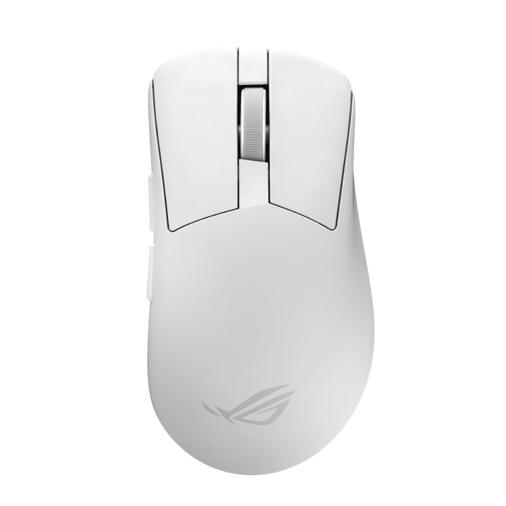 Безжична геймърска мишка ASUS ROG Gladius IV Ace, 65000 DPI, ROG AimPoint Pro, 2.4GHz/Bluetooth, Бял - 90MP04R0-BMUA10 - 1