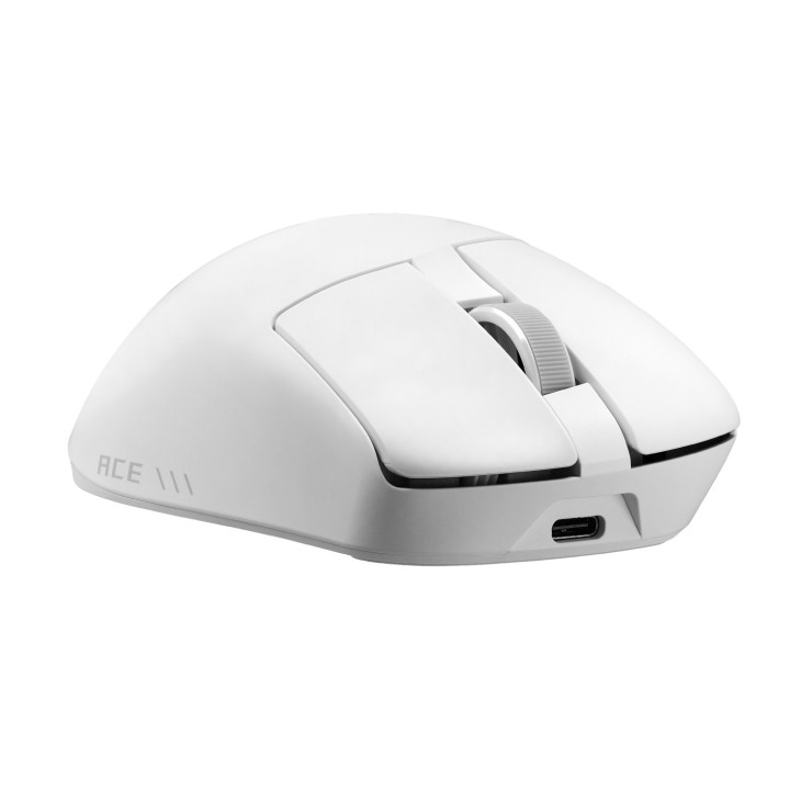 Безжична геймърска мишка ASUS ROG Gladius IV Ace, 65000 DPI, ROG AimPoint Pro, 2.4GHz/Bluetooth, Бял - 90MP04R0-BMUA10 - 5