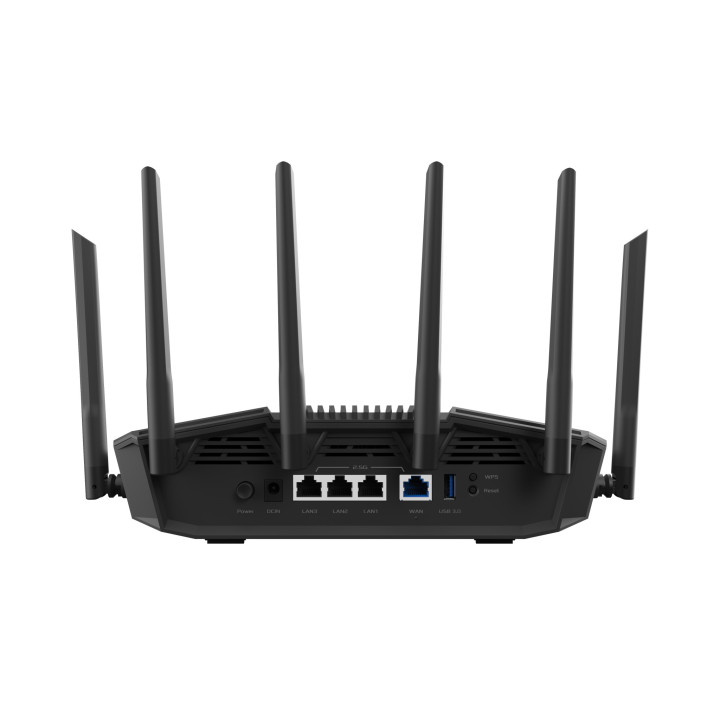 Безжичен рутер ASUS RT-BE90U, Tri-Band WiFi 7 BE9400, 3 x 2.5Gbps LAN, 1 x 2.5Gbps WAN, USB 3.2 Gen 1, AiMesh - 90IG0A30-MO9C10 