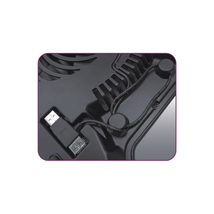 Охладител за лаптоп Cooler Master NotePal X-Slim, 13.3"-17", 160mm вентилатор, 1400rpm, 21dB, USB 2.0 - R9-NBC-XSLI-GP - 5