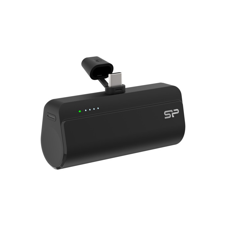 Външна батерия Silicon Power QD50, 5000mAh, USB-C, Черен - SP5K0MAPBKQD500K - 2