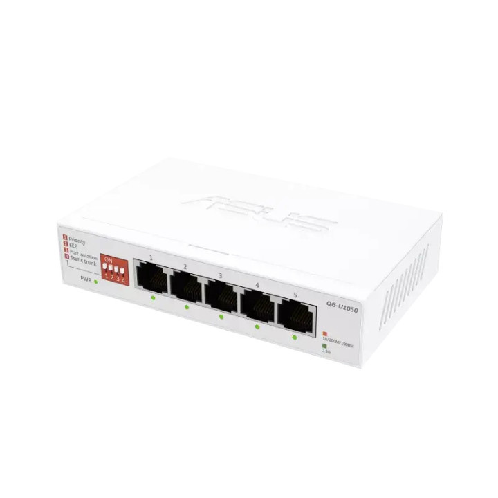 Суич Asus ExpertWiFi EBP15 5-Port GbE, 4 PoE  Ports 5 x 10/100/1000Mbps ports - 90IG08D0-MO3B00 - 1