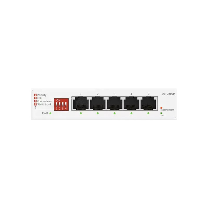 Суич Asus ExpertWiFi EBP15 5-Port GbE, 4 PoE  Ports 5 x 10/100/1000Mbps ports - 90IG08D0-MO3B00 - 3
