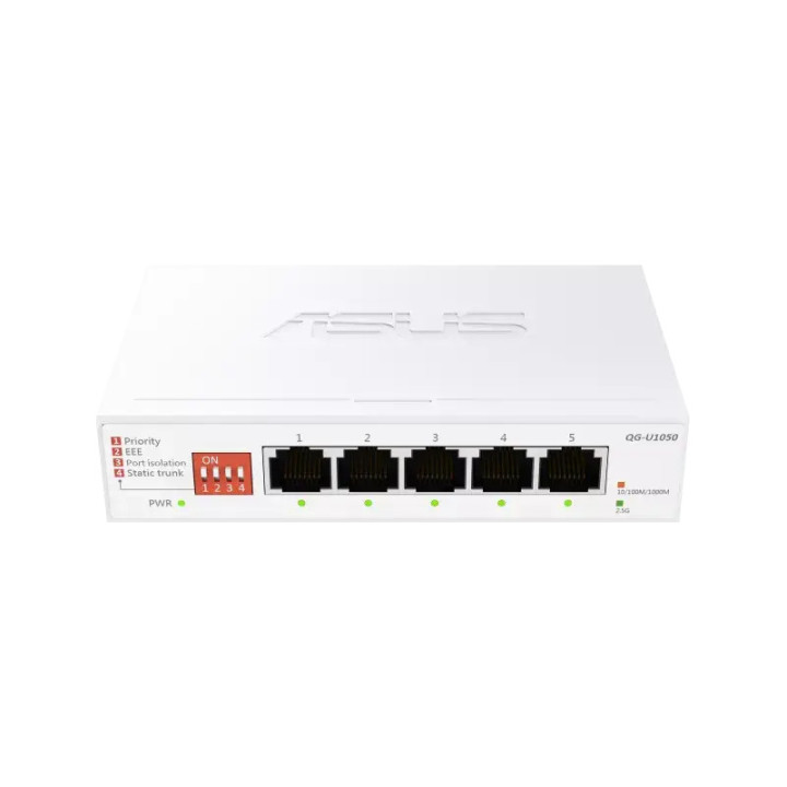 Суич Asus ExpertWiFi EBP15 5-Port GbE, 4 PoE  Ports 5 x 10/100/1000Mbps ports - 90IG08D0-MO3B00 - 4