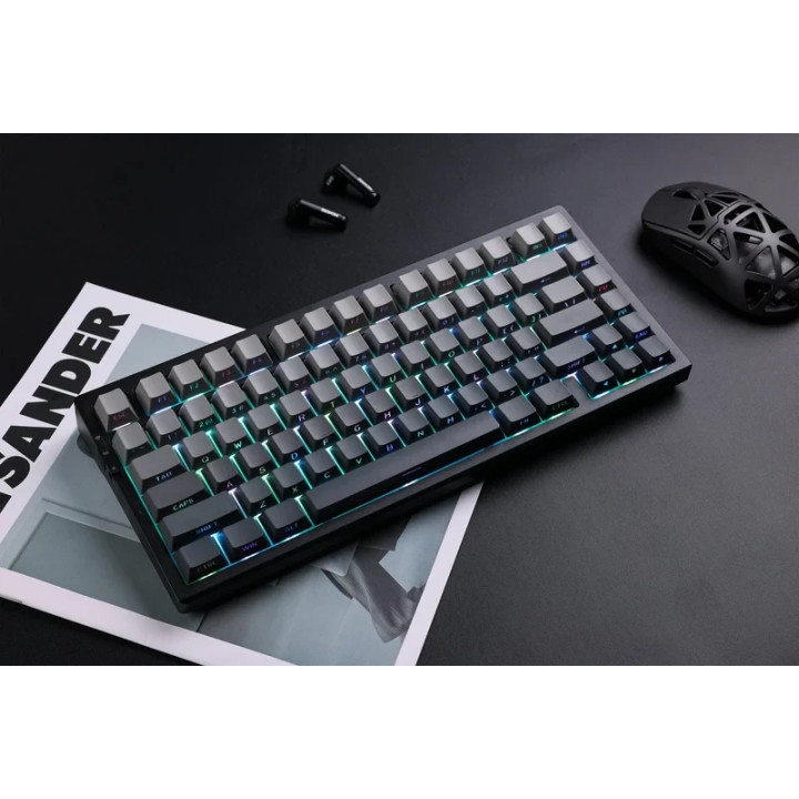 Bluetooth механична нископрофилна геймърска клавиатура MCHOSE G75 Pro, 75% Layout, Tofu Switch v2 Linear, Hot-Swappable, RGB, US
