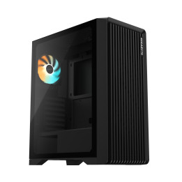 Кутия за компютър Gigabyte C103G, Mid Tower, ATX, Micro ATX, Mini ITX, 1x вентилатор RGB, 2x USB 2.0, 1x USB 3.0, Черна - GB-C10