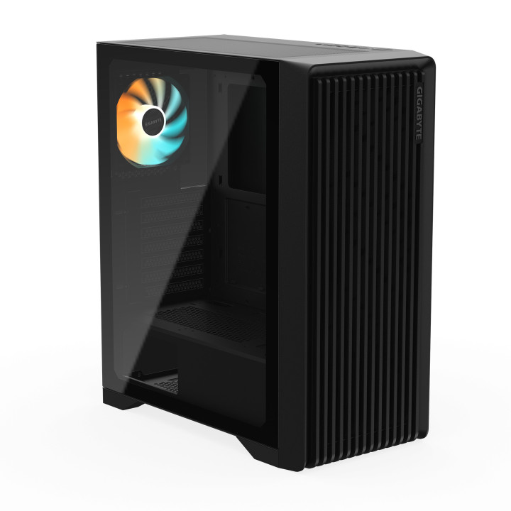 Кутия за компютър Gigabyte C103G, Mid Tower, ATX, Micro ATX, Mini ITX, 1x вентилатор RGB, 2x USB 2.0, 1x USB 3.0, Черна - GB-C10