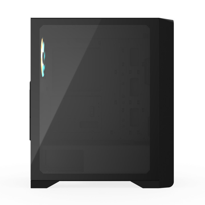 Кутия за компютър Gigabyte C103G, Mid Tower, ATX, Micro ATX, Mini ITX, 1x вентилатор RGB, 2x USB 2.0, 1x USB 3.0, Черна - GB-C10