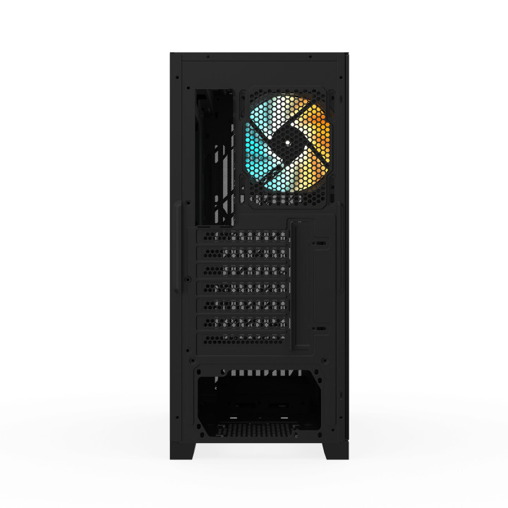 Кутия за компютър Gigabyte C103G, Mid Tower, ATX, Micro ATX, Mini ITX, 1x вентилатор RGB, 2x USB 2.0, 1x USB 3.0, Черна - GB-C10