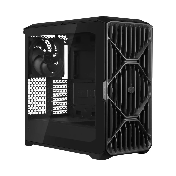 Кутия за компютър Cooler Master HAF 500, Middle Tower, E-ATX, 3x120mm вентилатора, 2x USB 3.2 Gen 1, USB-C 3.2 Gen2, Черна - H50