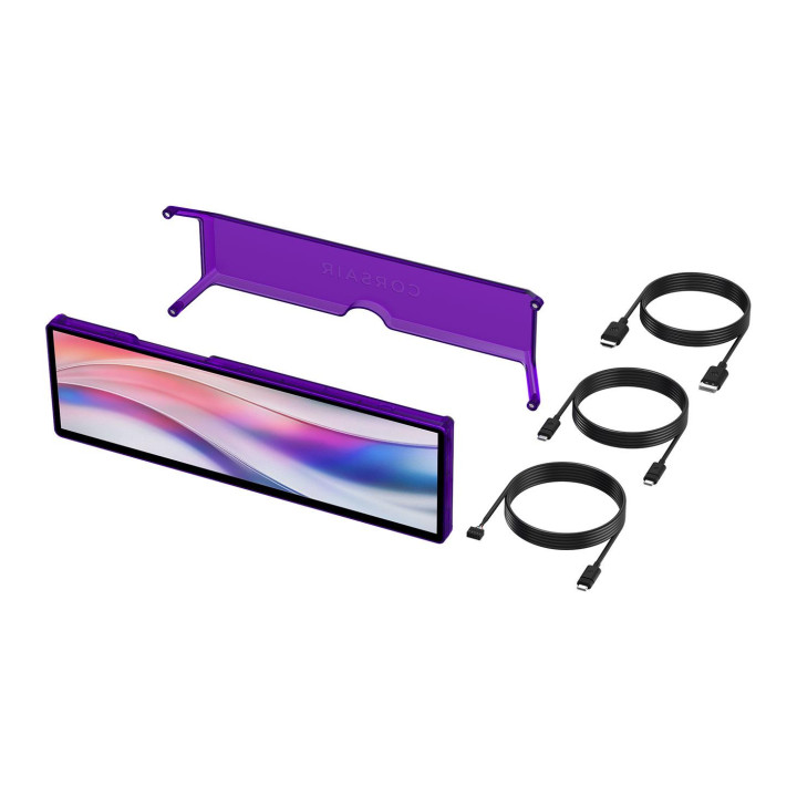 Сензорен дисплей Corsair Xeneon Edge, 14.5" LCD Touchscreen, Atomic Purple - CC-9011337-WW - 2