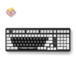 Bluetooth механична геймърска клавиатура MCHOSE UT98 Classic Therapy, 98%, безжична, Silent Peach V3 Linear, Hot-Swap, RGB, US E