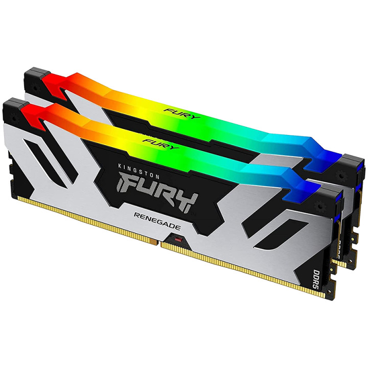 RAM памет Kingston 32GB(2x16GB) 7200MHz DDR5 CL38 DIMM FURY Renegade White XMP - KF572C38RWK2-32