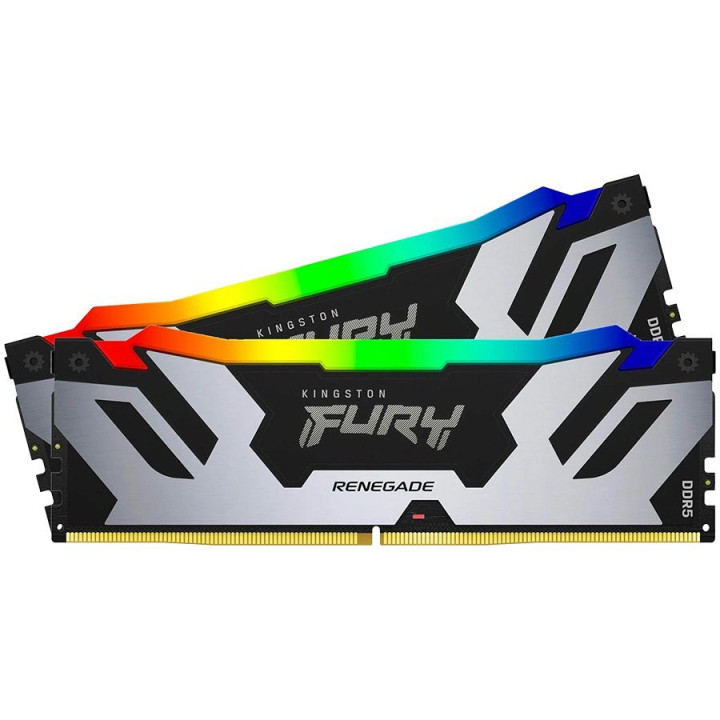 RAM памет Kingston 32GB(2x16GB) 6400MHz DDR5 CL32 DIMM FURY Renegade White XMP - KF564C32RWK2-32