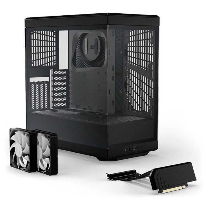 Кутия за компютър HYTE Y40 Tempered Glass, Mid-Tower, черен - GEHY-012