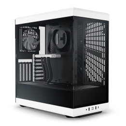 Кутия за компютър HYTE Y40 Tempered Glass, Mid-Tower, бял и черен - GEHY-013