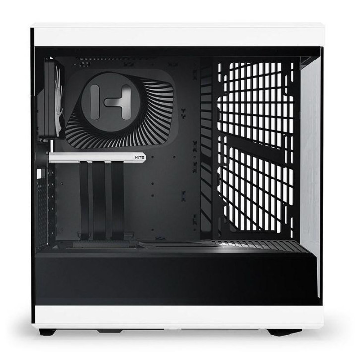 Кутия за компютър HYTE Y40 Tempered Glass, Mid-Tower, бял и черен - GEHY-013