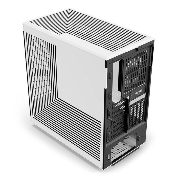 Кутия за компютър HYTE Y40 Tempered Glass, Mid-Tower, бял и черен - GEHY-013