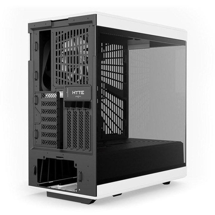 Кутия за компютър HYTE Y40 Tempered Glass, Mid-Tower, бял и черен - GEHY-013