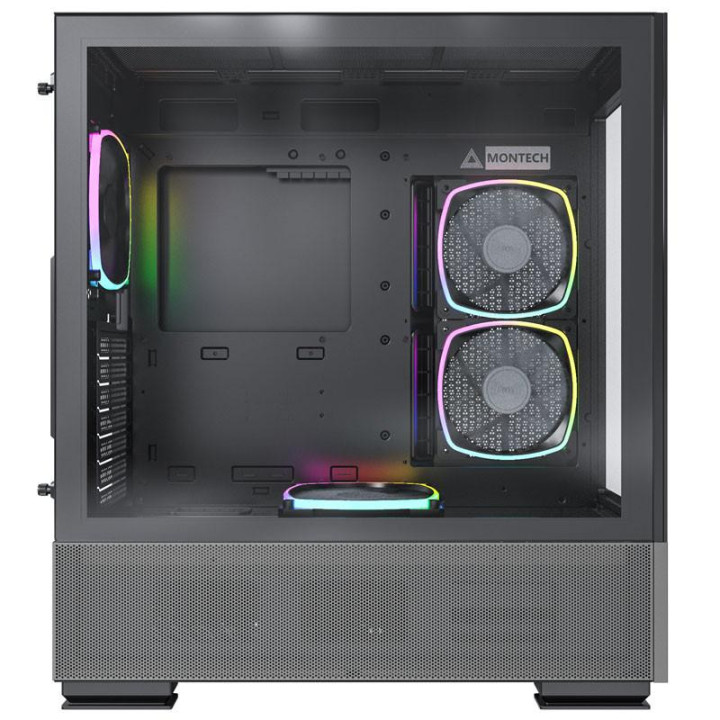 Кутия за компютър MONTECH SKY TWO ARGB, TG, Mid-Tower черен - GEMT-007