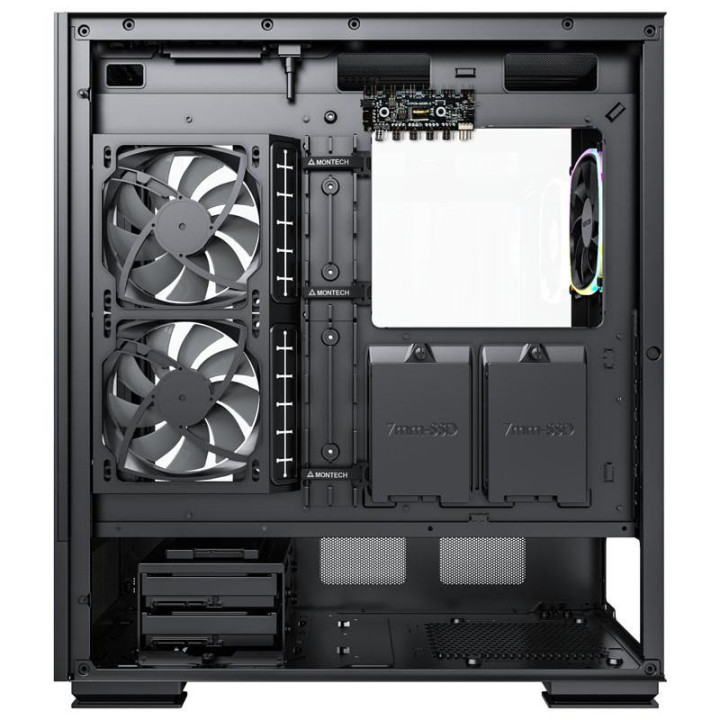Кутия за компютър MONTECH SKY TWO ARGB, TG, Mid-Tower черен - GEMT-007