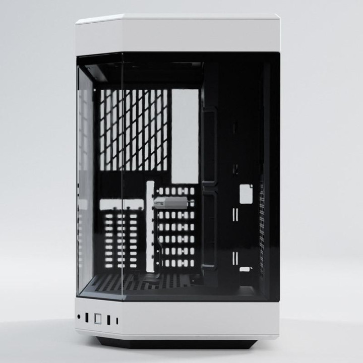 Кутия за компютър HYTE Y60 Tempered Glass, Mid-Tower, бял и черен - GEHY-007