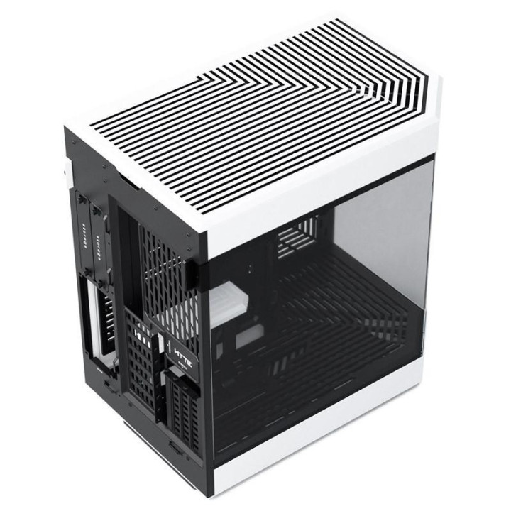 Кутия за компютър HYTE Y60 Tempered Glass, Mid-Tower, бял и черен - GEHY-007
