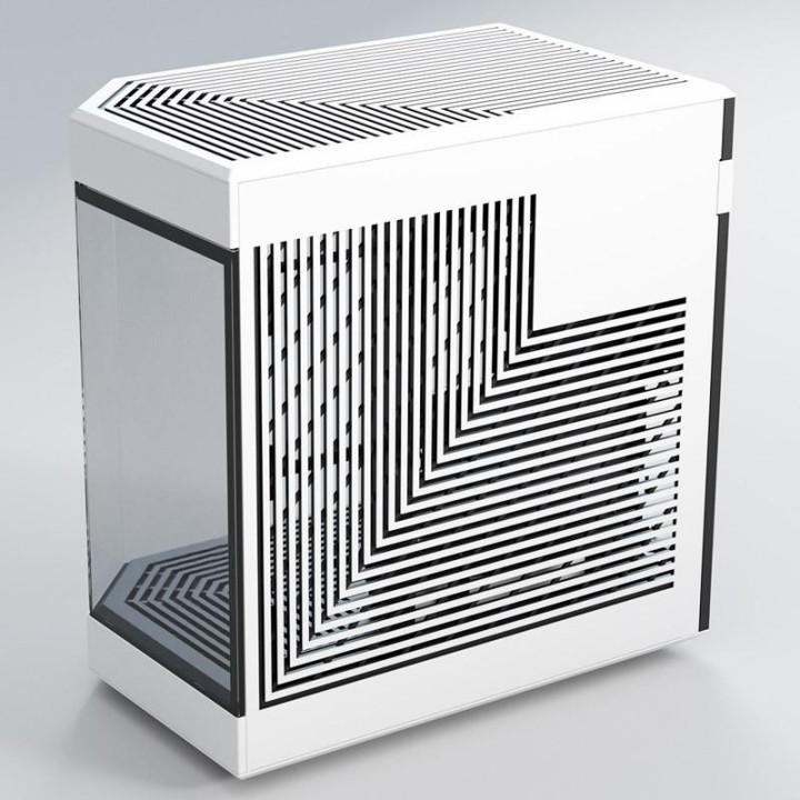 Кутия за компютър HYTE Y60 Tempered Glass, Mid-Tower, бял и черен - GEHY-007