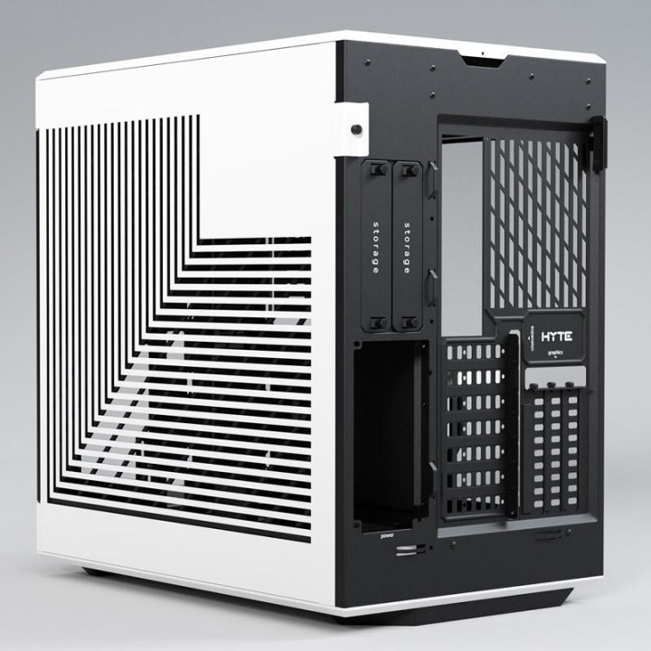Кутия за компютър HYTE Y60 Tempered Glass, Mid-Tower, бял и черен - GEHY-007