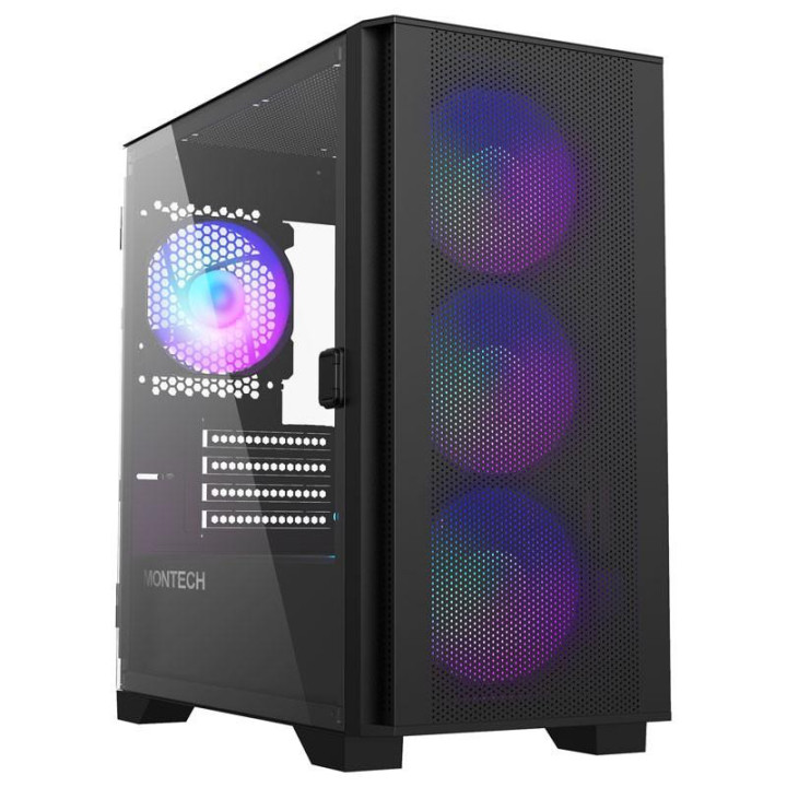 Кутия за компютър MONTECH AIR 100 ARGB, TG, Micro-ATX черен - GEMT-005