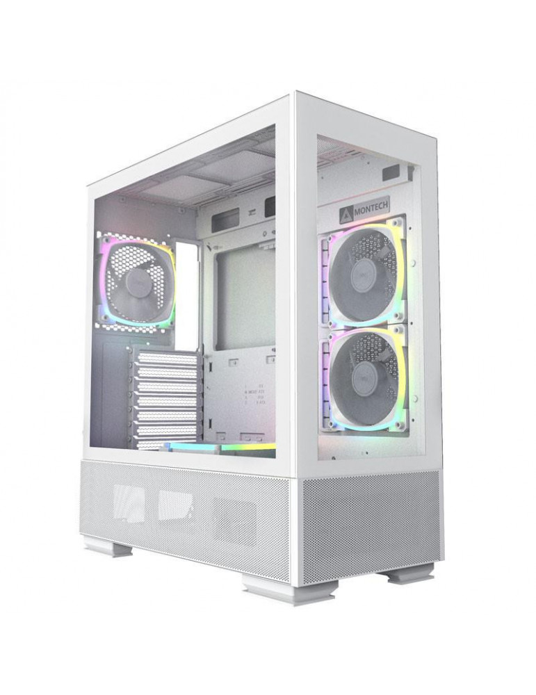 Кутия за компютър MONTECH SKY TWO ARGB, TG, Mid-Tower бял - GEMT-008