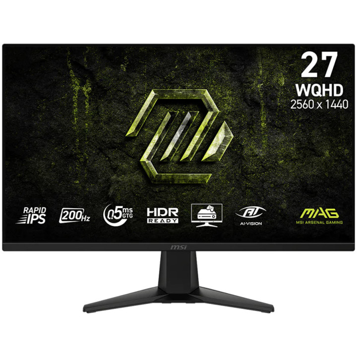 Монитор MSI MAG 275F E20, 27" Full HD Rapid IPS 200Hz 0.5ms, 16:9, HDR Ready, FreeSync Premium, DisplayPort, 2x HDMI - 1