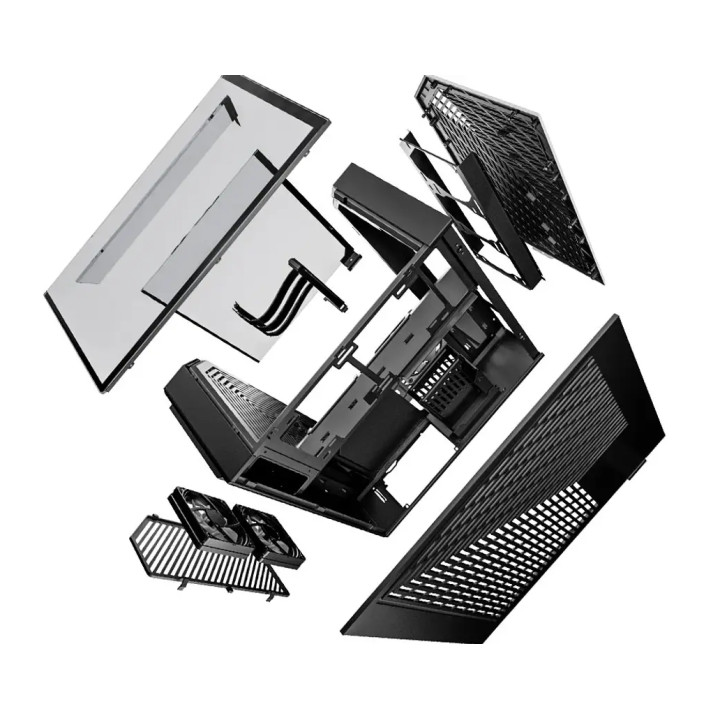 Кутия за компютър HYTE Y60 Tempered Glass, Mid-Tower, черен - GEHY-008