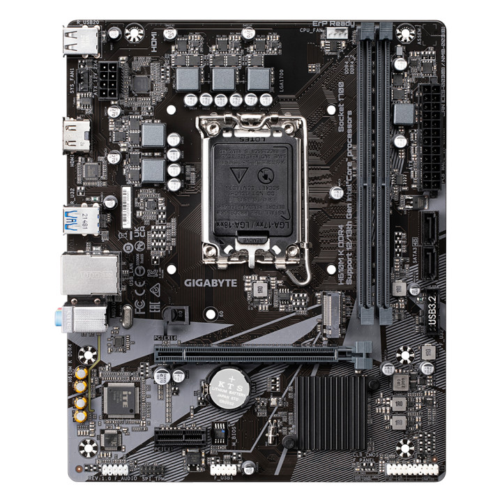 Дънна платка Gigabyte H610M-K, LGA1700, 2xDDR4, Micro ATX