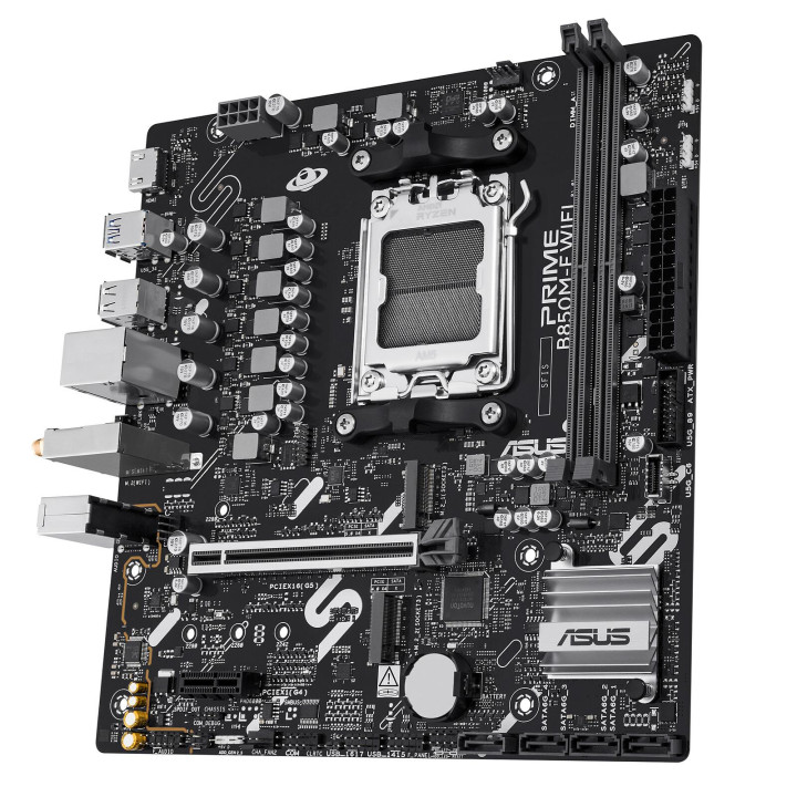 Дънна платка ASUS PRIME B850M-F WIFI, AMD B850, socket AM5, DDR5, Wi-Fi 6, Micro ATX - 90MB1N80-M0EAY0 - 3