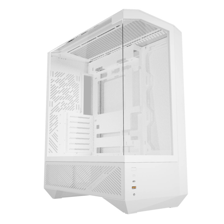 Кутия за компютър Darkflash DY460 White, ATX Middle Tower, 4 x 120mm ARGB вентилатора, Tempered glass, USB-C - DY460-4F-WH - 10