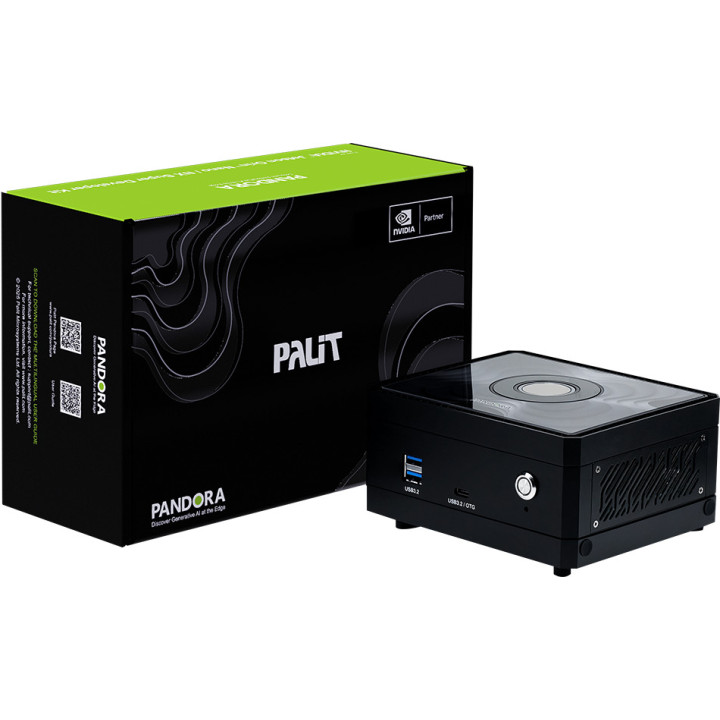 Мини компютър Palit Pandora Jetson Orin Nano Super, 8GB LPDDR5, 6-ядрен Arm Cortex-A78AE, 1024 CUDA ядра, 128GB NVMe SSD, 67 TOP