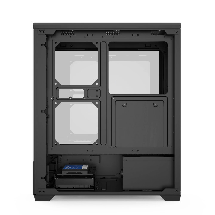 Кутия за компютър Aigo C365, ATX Middle Tower, 3 x 120 mm ARGB вентилатора, Tempered Glass, Черна - C365-3F-BK - 8