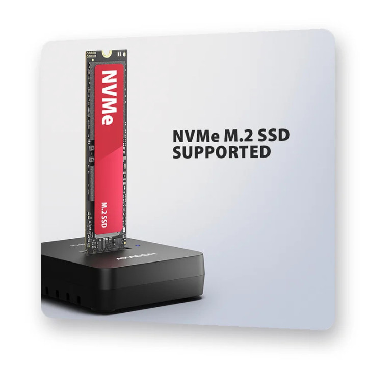 Докинг станция AXAGON ADSA-M2C11L, USB-C 10Gbps, за M.2 NVMe SSD - 3
