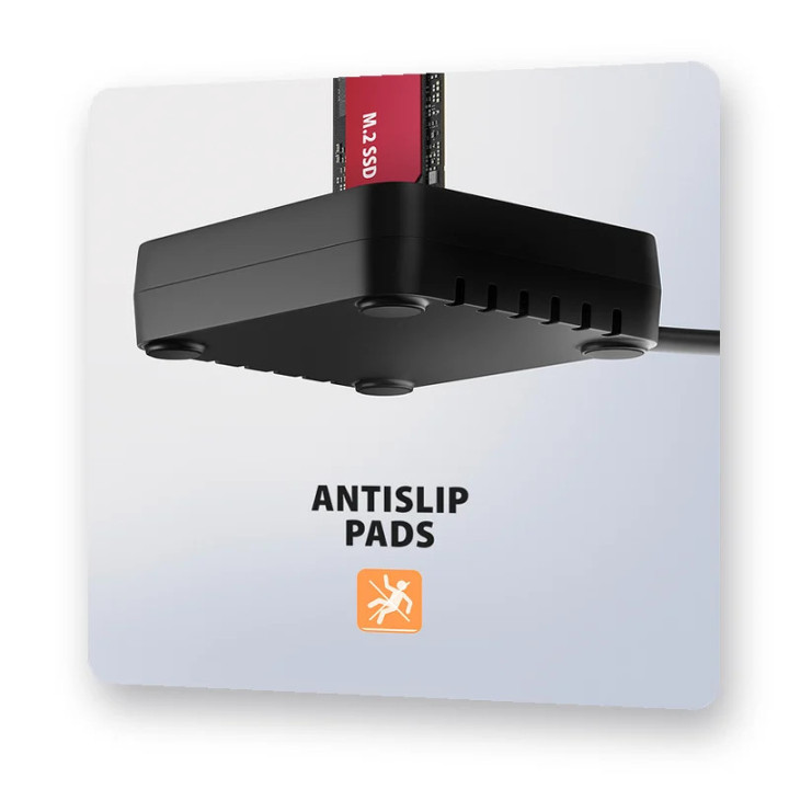 Докинг станция AXAGON ADSA-M2C11L, USB-C 10Gbps, за M.2 NVMe SSD - 7
