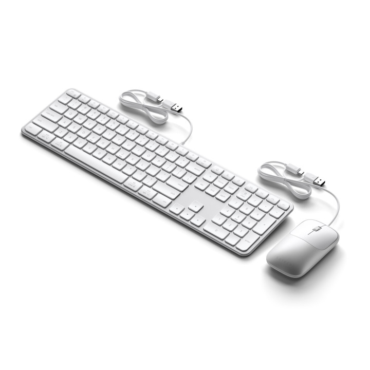 Комплект клавиатура и мишка Satechi Slim CLX3, жични, US English, сребрист - ST-ZULX3SS-EN - 7