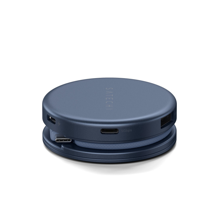 Докинг станция Satechi OnTheGo 5-in-1, 1x HDMI 4K 60Hz, 1x USB-C 5Gbps, 1x USB-A 3.0 5Gbps, 1x USB-C PD 60W, четец за SD карти, 