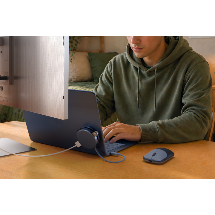 Докинг станция Satechi OnTheGo 5-in-1, 1x HDMI 4K 60Hz, 1x USB-C 5Gbps, 1x USB-A 3.0 5Gbps, 1x USB-C PD 60W, четец за SD карти, 