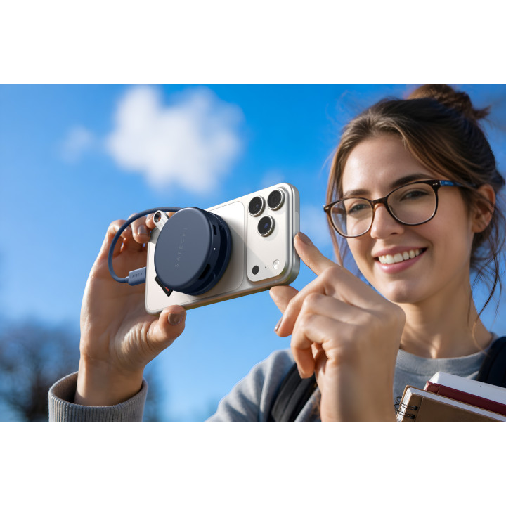 Докинг станция Satechi OnTheGo 5-in-1, 1x HDMI 4K 60Hz, 1x USB-C 5Gbps, 1x USB-A 3.0 5Gbps, 1x USB-C PD 60W, четец за SD карти, 