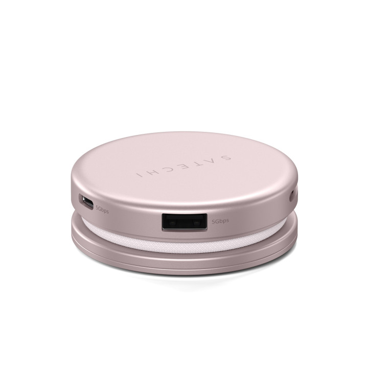 Докинг станция Satechi OntheGo 5-in-1, 1x HDMI 4K 60Hz, 1x USB-C 5Gbps, 1x USB-A 3.0 5Gbps, 1x USB-C PD 60W, четец за SD карти, 