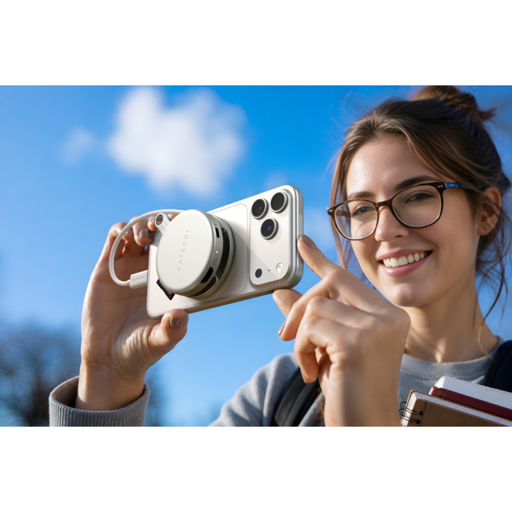 Докинг станция Satechi OnTheGo 5-in-1, 1x HDMI 4K 60Hz, 1x USB-C 5Gbps, 1x USB-A 3.0 5Gbps, 1x USB-C PD 60W, четец за SD карти, 