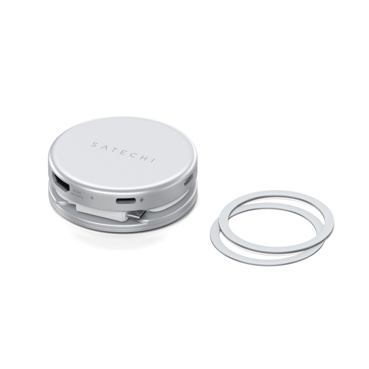Докинг станция Satechi OnTheGo 5-in-1, 1x HDMI 4K 60Hz, 1x USB-C 5Gbps, 1x USB-A 3.0 5Gbps, 1x USB-C PD 60W, четец за SD карти, 